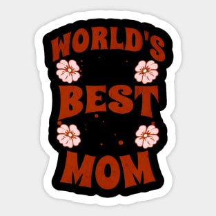 World Best Mom Mothers Day Sticker